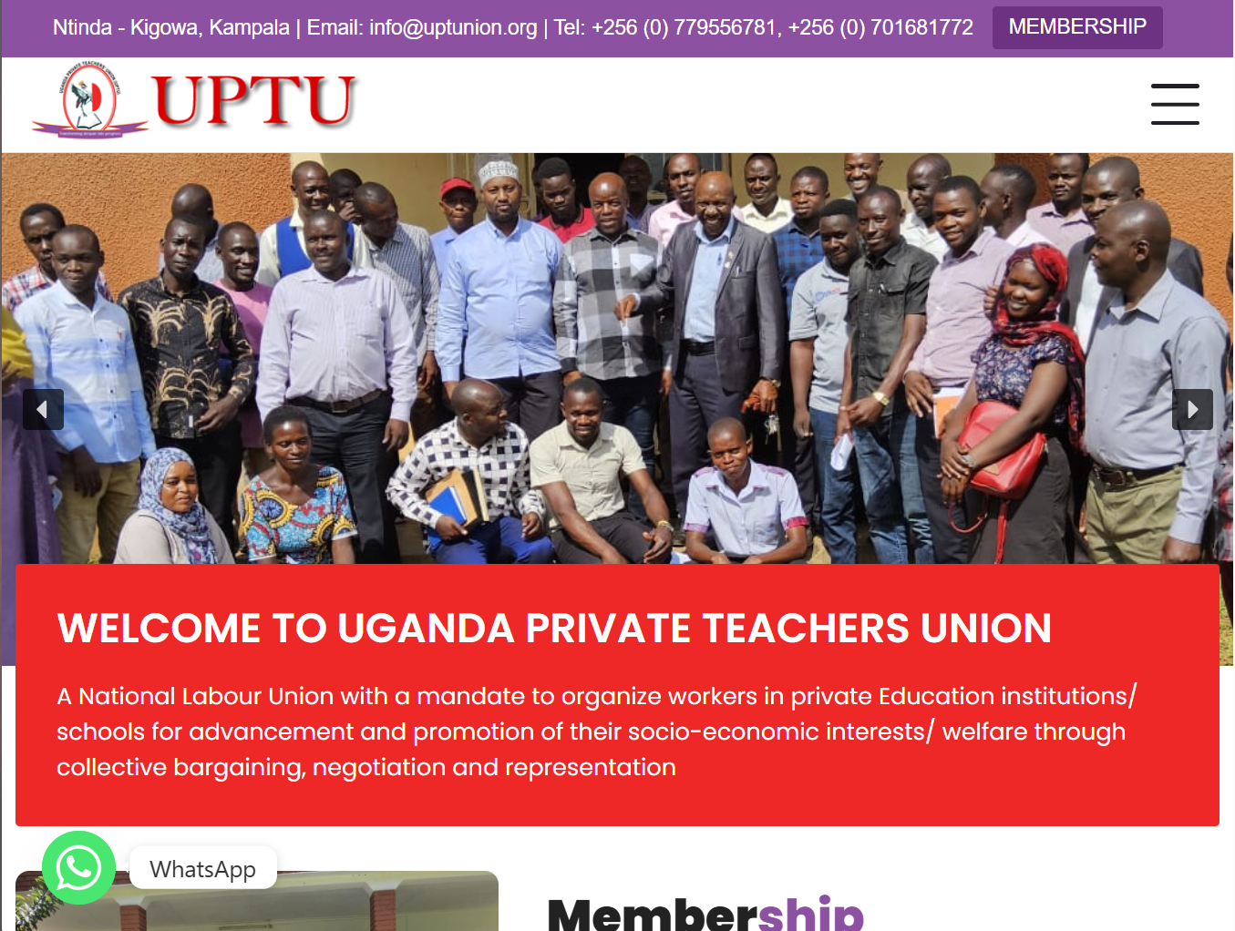 UPTUnion Website...
